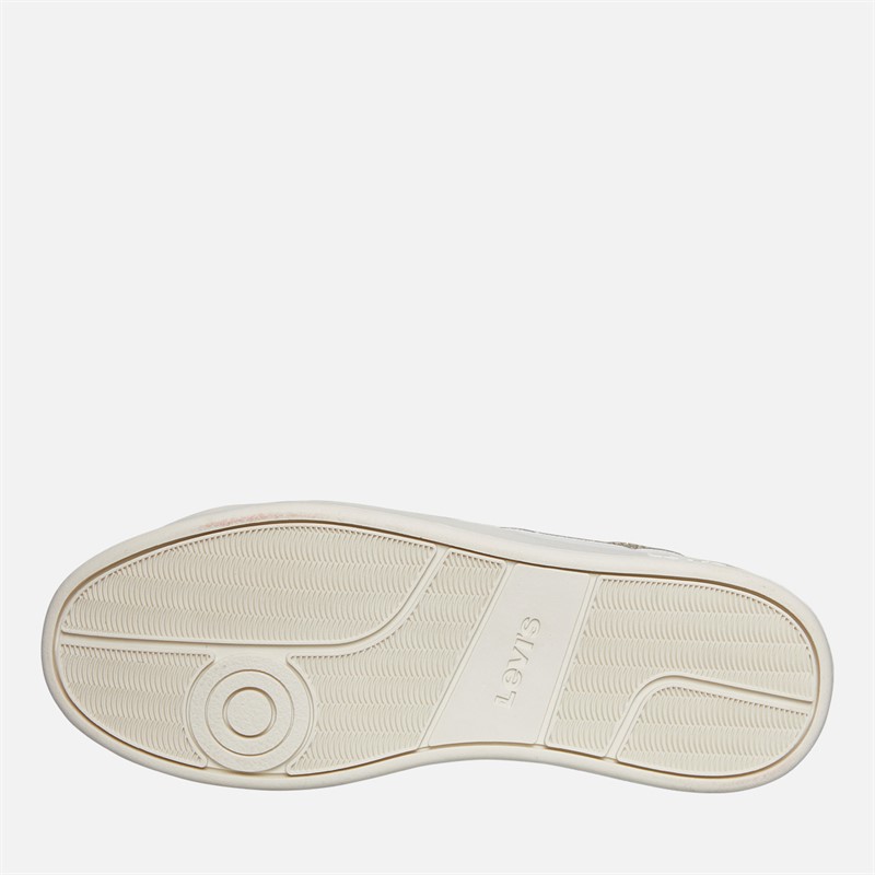 Levi's Junior Girls Swift JR Trainers White/Gold/Glitter White/ Gold/ Glitter