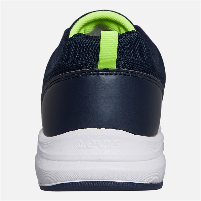 Levi's Junior Boys Hudson Trainers Navy/Yellow Navy/ Yellow