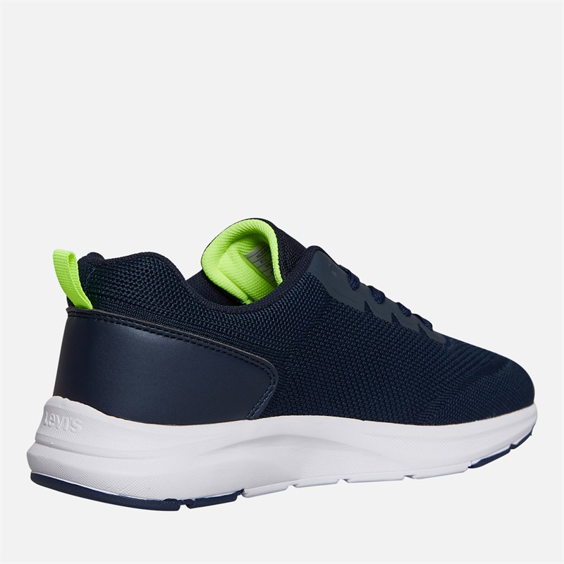 Levi's Junior Boys Hudson Trainers Navy/Yellow Navy/ Yellow