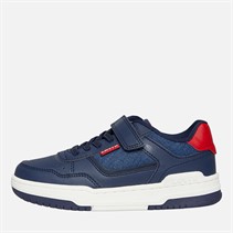 Levi's Boys John Ser Trainers Navy/Red Navy/ Red