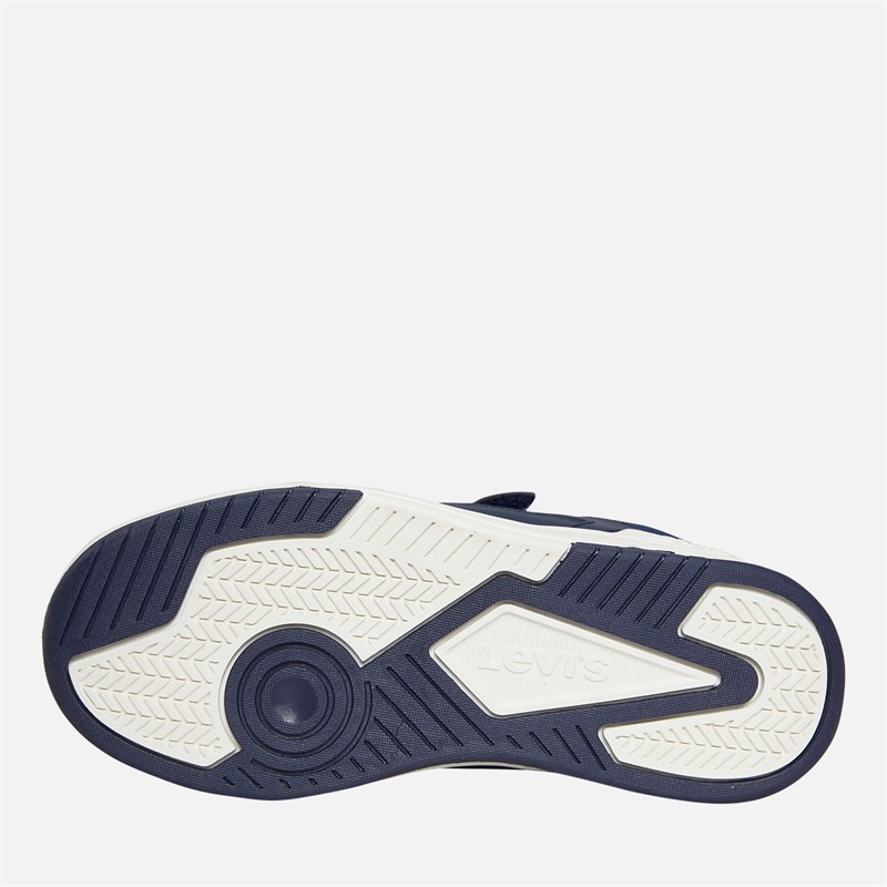 Levi's Boys John Ser Trainers Navy/Red Navy/ Red