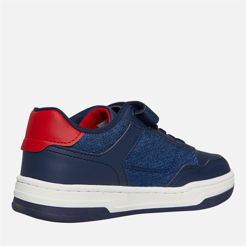 Levi's Boys John Ser Trainers Navy/Red Navy/ Red