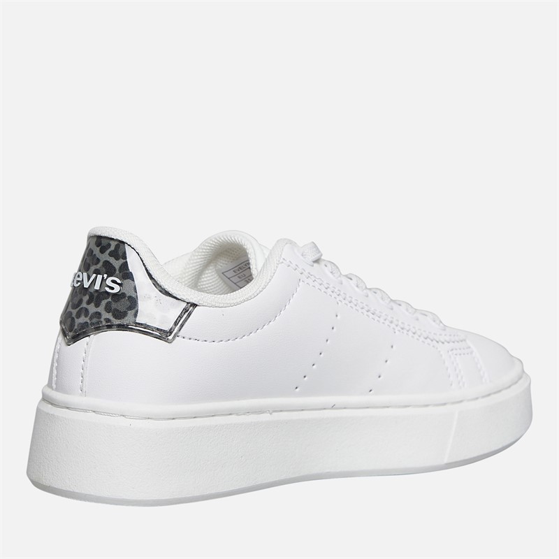 Levi's Girls Evelyn Trainers White/Leopard White/ Leopard