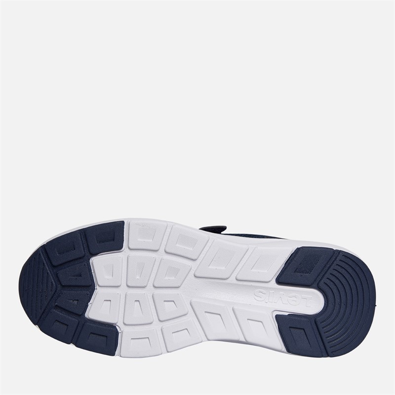 Levi's Boys Hudson Trainers Navy/Yellow Navy/ Yellow