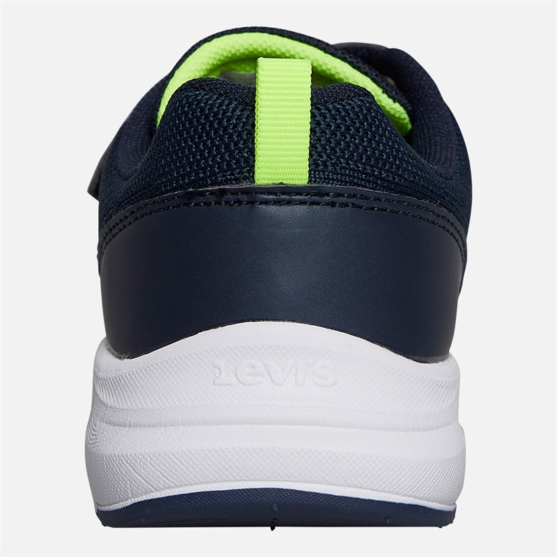 Levi's Boys Hudson Trainers Navy/Yellow Navy/ Yellow