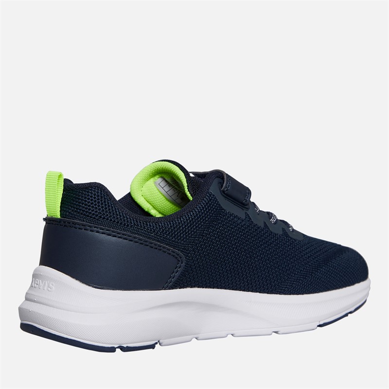 Levi's Boys Hudson Trainers Navy/Yellow Navy/ Yellow