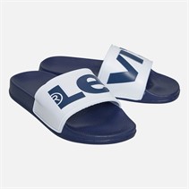 Levi's Kids June Logo Sliders White/Navy White/ Navy