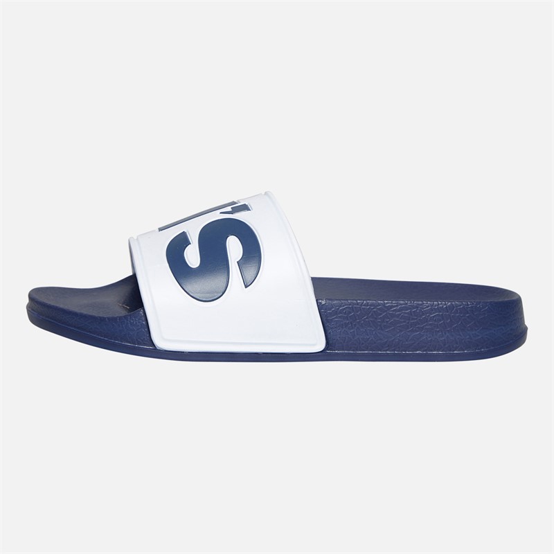 Levi's Kids June Logo Sliders White/Navy White/ Navy