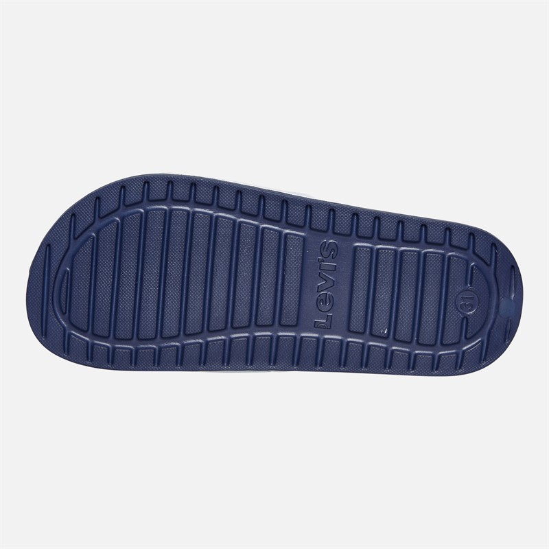 Levi's Kids June Logo Sliders White/Navy White/ Navy