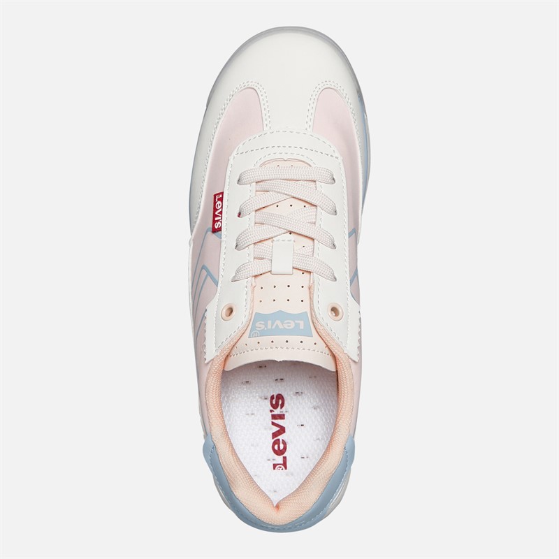 Levi's Junior Girls Carl SR Trainers Pastel Pink