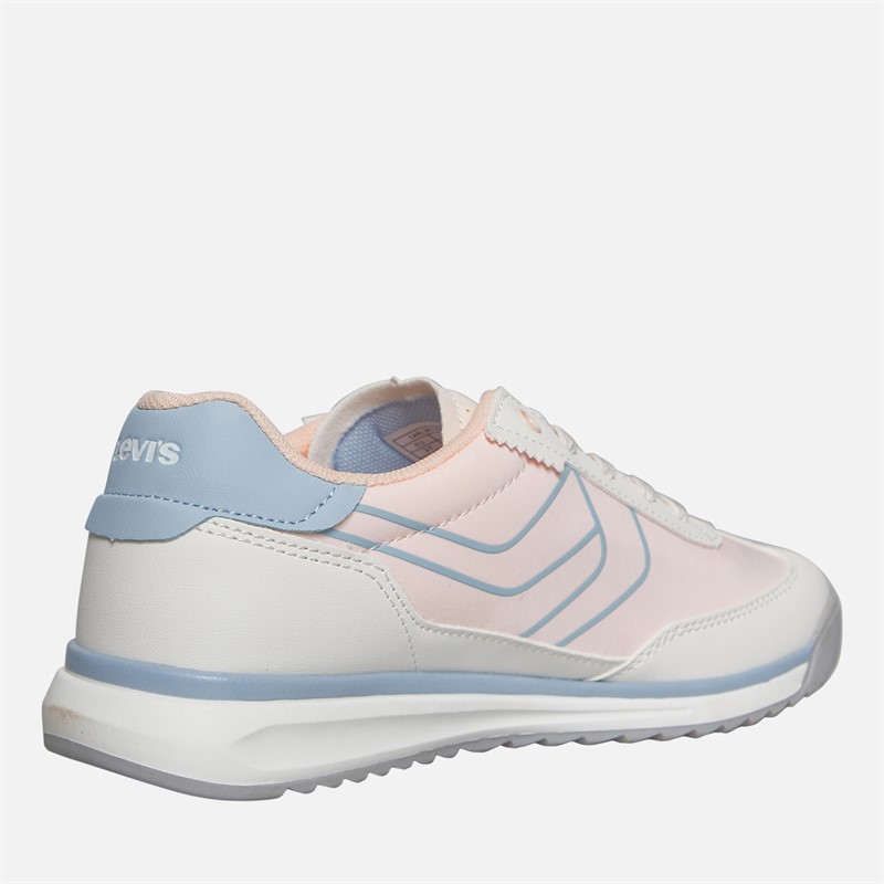 Levi's Junior Girls Carl SR Trainers Pastel Pink
