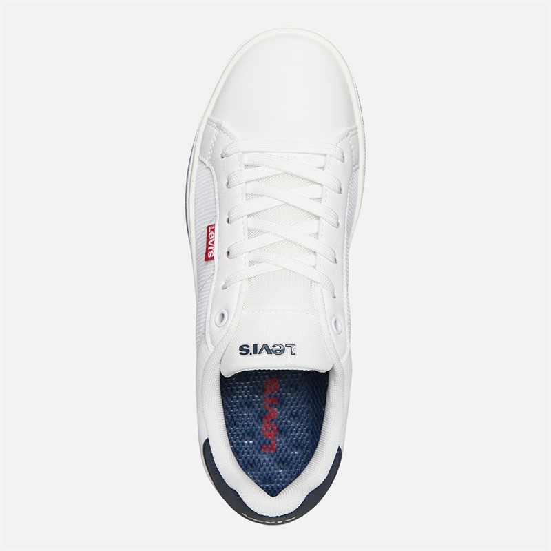 Levi's Junior Boys Piper SR Trainers White/Navy White/ Navy