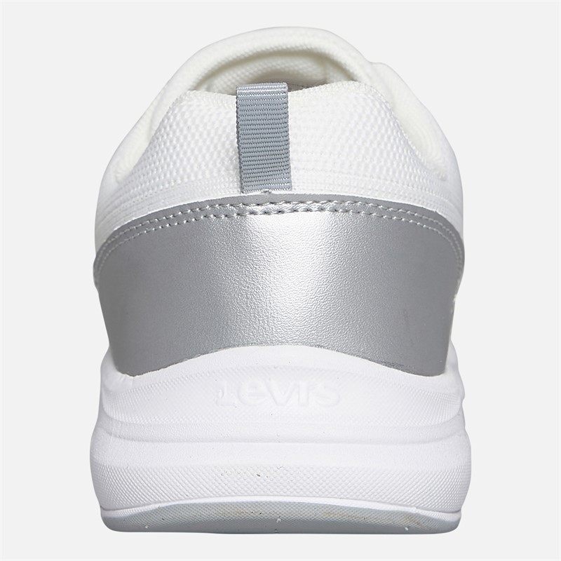 Levi's Junior Girls Hudson Trainers White/Silver White/ Silver