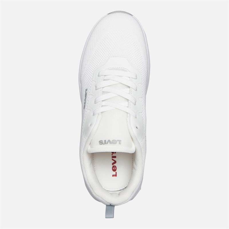 Levi's Junior Girls Hudson Trainers White/Silver White/ Silver