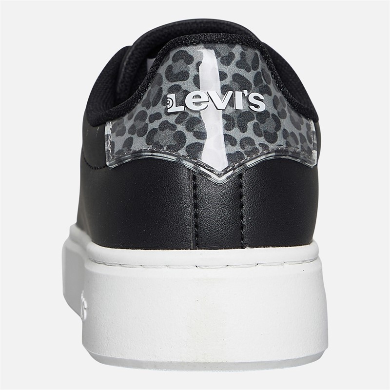 Levi's Junior Girls Evelyn Trainers Black/Leopard Black/ Leopard