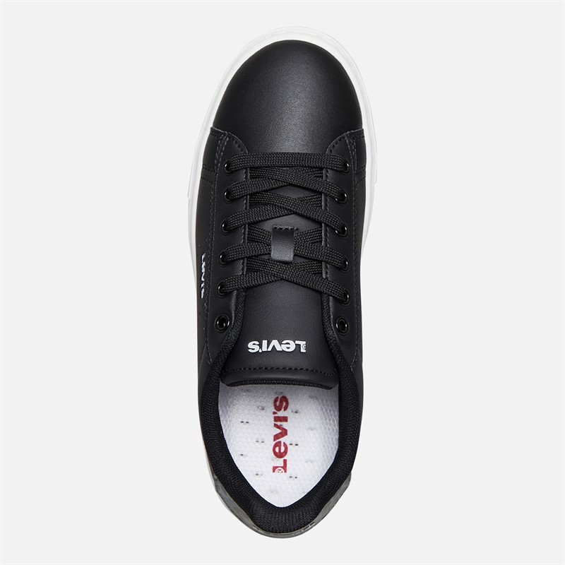 Levi's Junior Girls Evelyn Trainers Black/Leopard Black/ Leopard