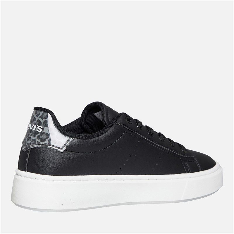 Levi's Junior Girls Evelyn Trainers Black/Leopard Black/ Leopard