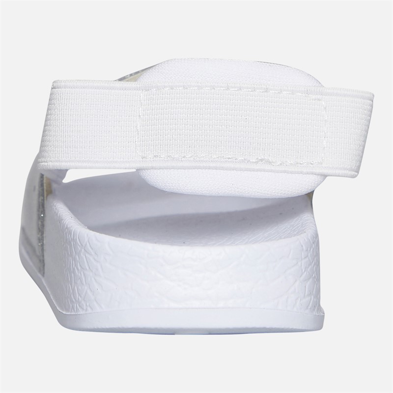 Levi's Infant Girls Pool Mini Strap Sliders Silver/Glitter Silver/ Glitter