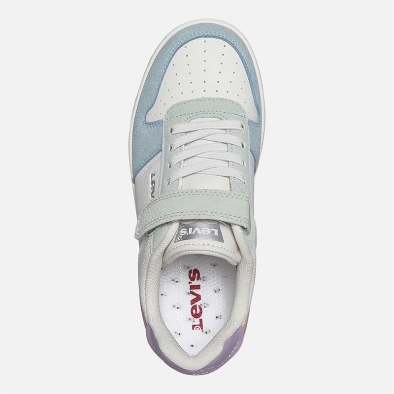 Levi's Girls Maverick Trainers Off White/Blue Off White/ Blue