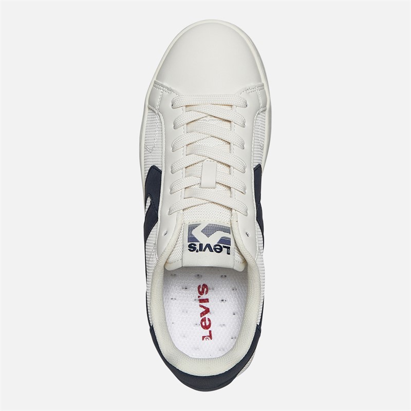 Levi's Junior Swift SR Trainers Off White/Navy Off White/ Navy