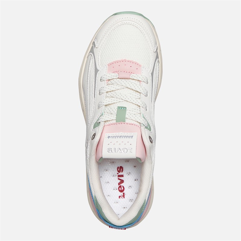 Levi's Junior Curtis Trainers Off White/Blue Off White/ Blue