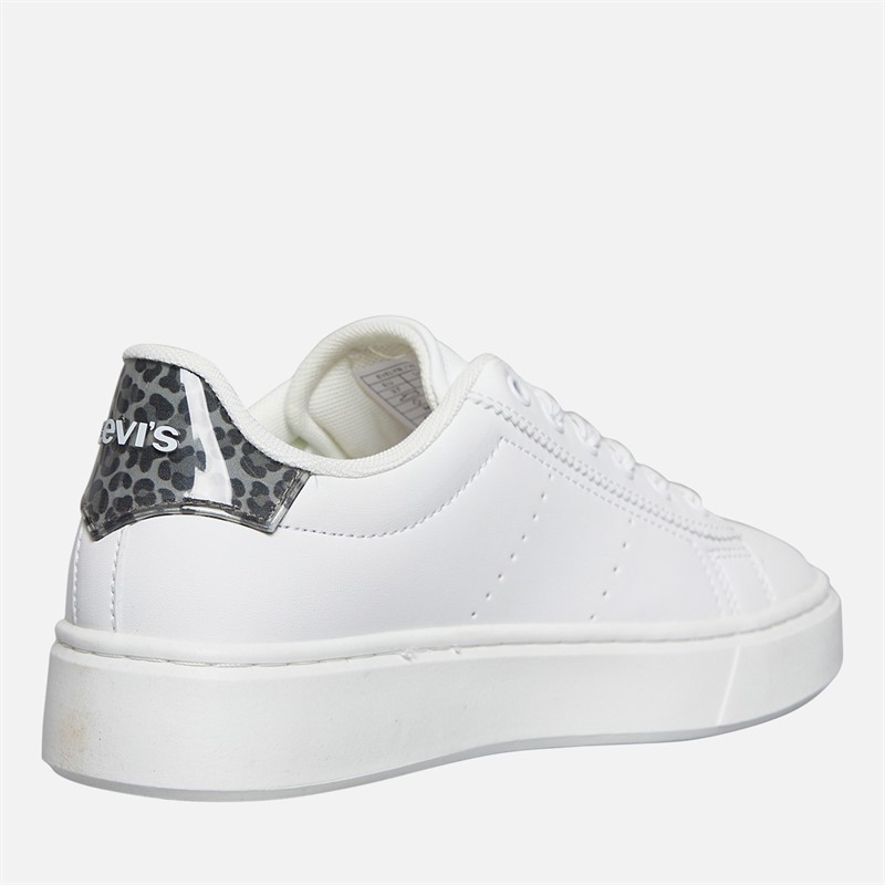 Levi's Junior Girls Evelyn Trainers White/Leopard White/ Leopard