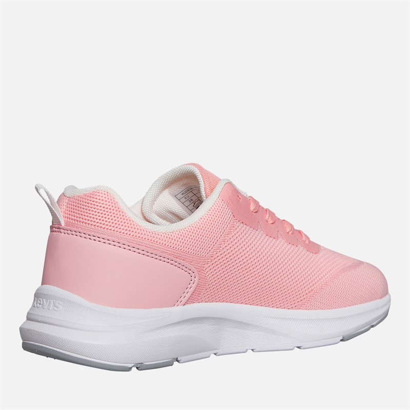 Levi's Junior Girls Hudson Trainers Pastel Pink/White Pastel Pink/ White