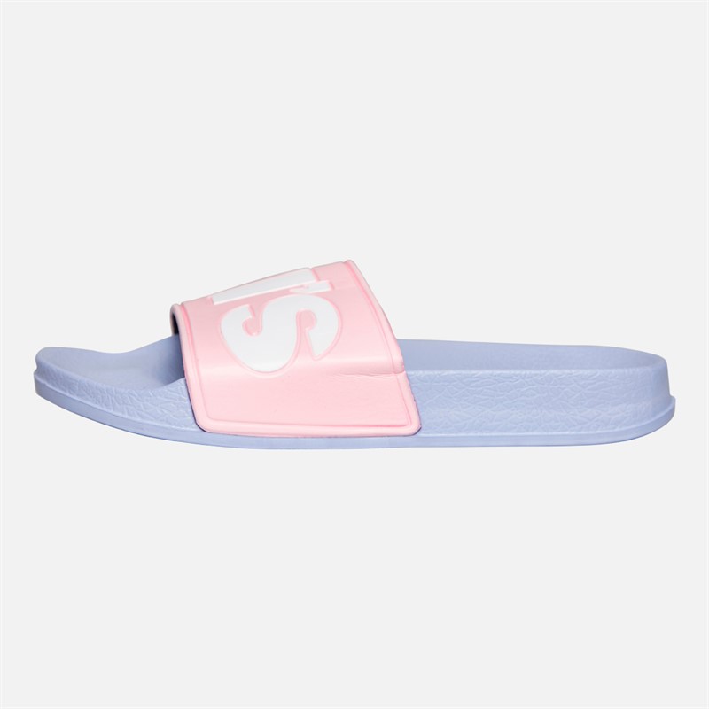 Levi's Girls June Logo Sliders Pink/Blue Pink/ Blue