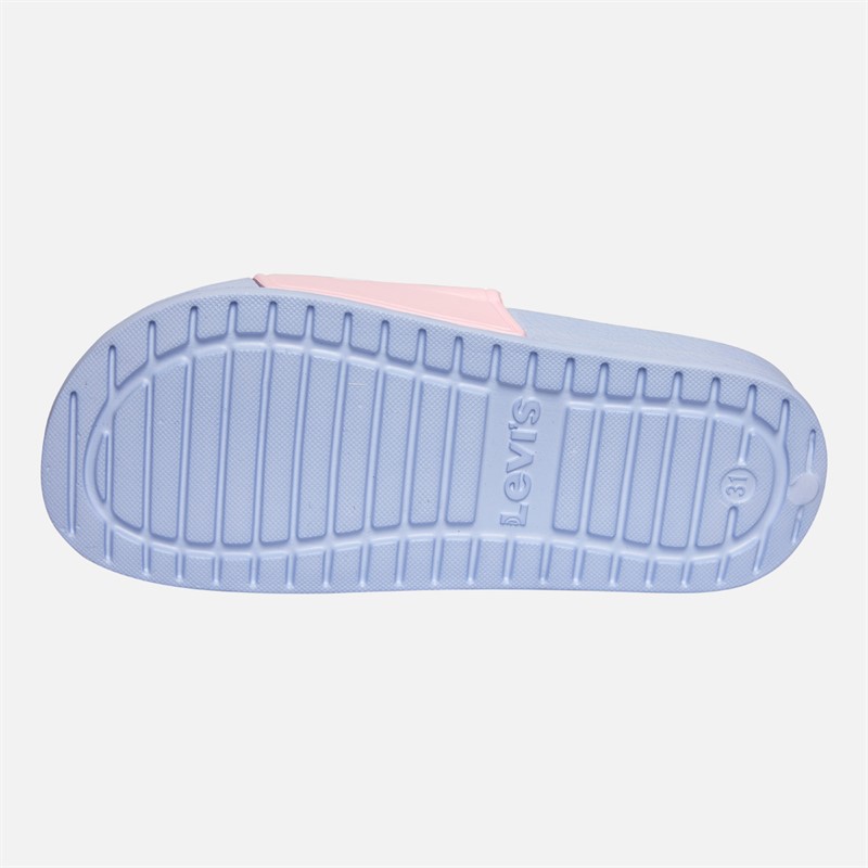 Levi's Girls June Logo Sliders Pink/Blue Pink/ Blue