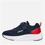 Levi's Boys Hudson Mini Trainers Navy/Red Navy/ Red