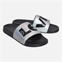 Levi's Junior Girls June Logo Sliders Silver/Black Silver/ Black