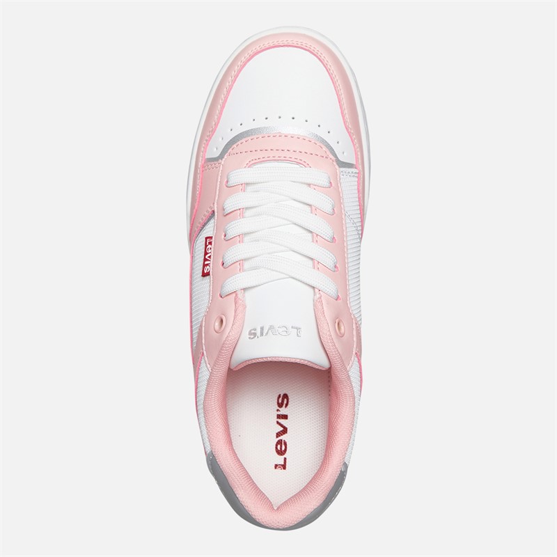 Levi's Junior Girls John Ser Trainers Pink/White Pink/ White