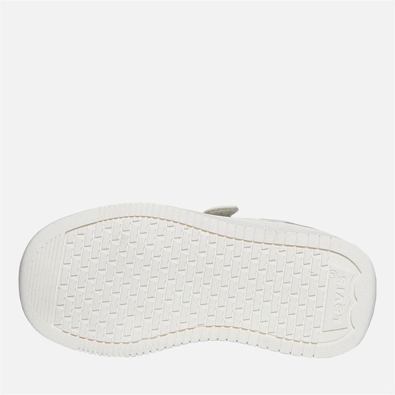 Levi's Infant Girls Maverick Trainers Off White/Blue Off White/ Blue