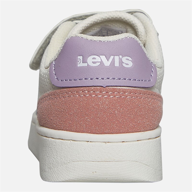 Levi's Infant Girls Maverick Trainers Off White/Blue Off White/ Blue