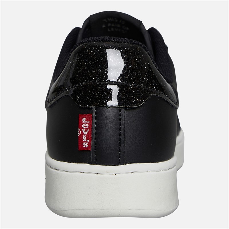 Levi's Junior Girls Swift JR Trainers Black/Glitter Black/ Glitter