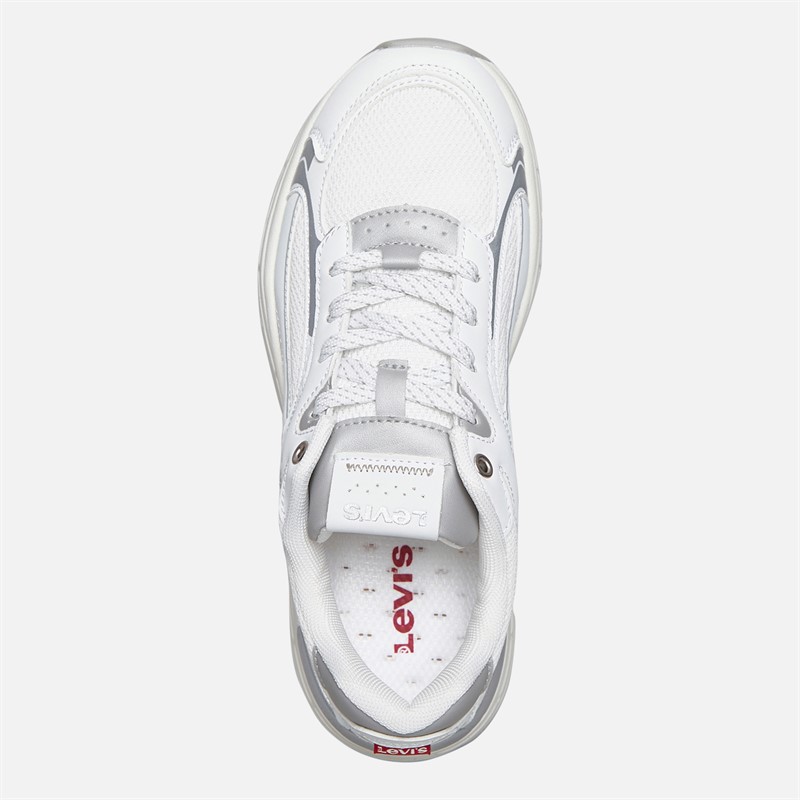 Levi's Junior Curtis Trainers White/Silver White/ Silver