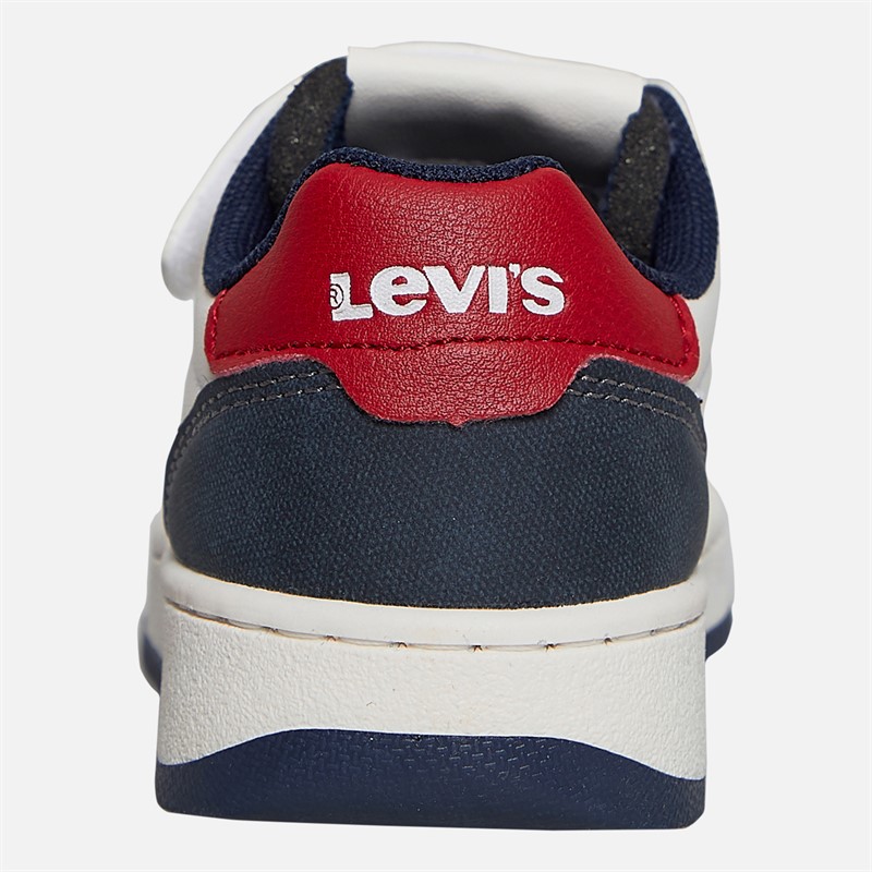 Levi's Boys Aiden Mini Trainers Off White/Navy Off White/ Navy