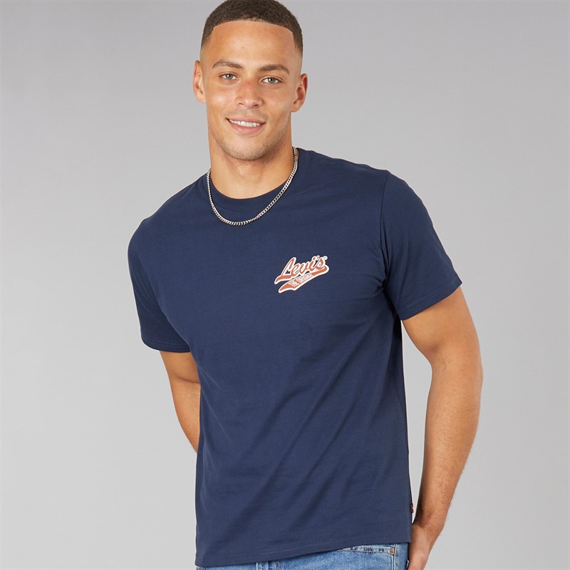 Levi's Mens Relaxed Fit T-Shirt Navy Blazer - Size S