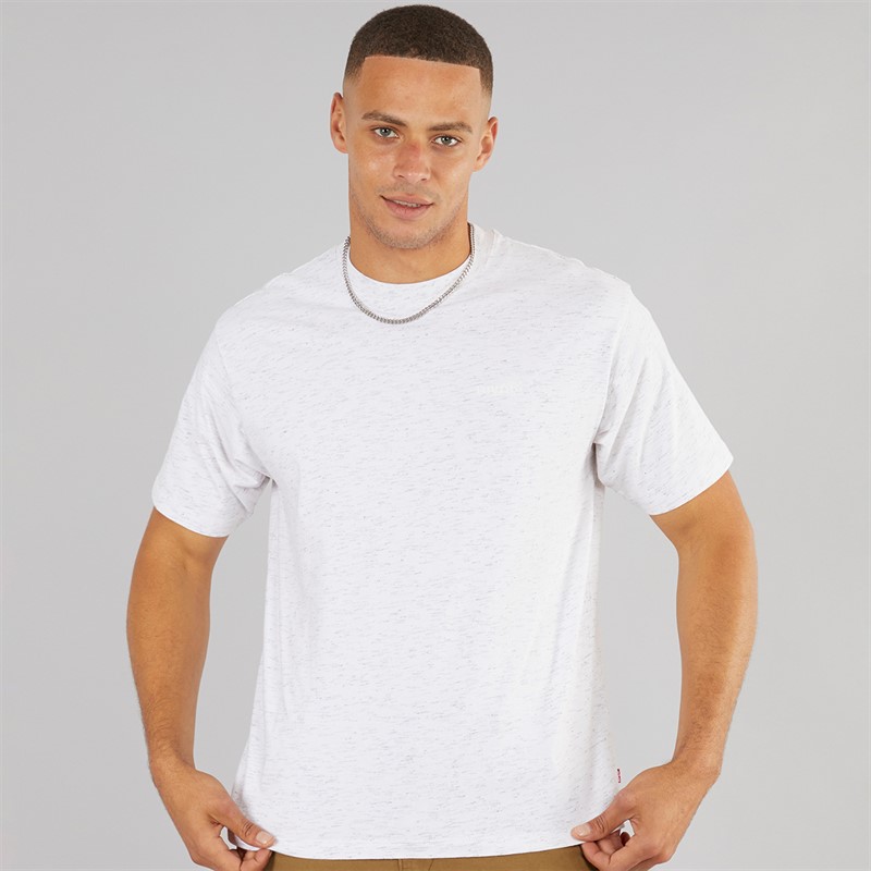 Levi's Mens Red Tab T-Shirt Bright Whtie - Size S