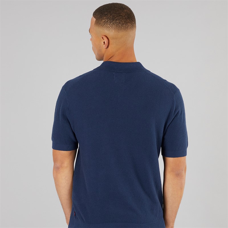 Levi's Mens Knitted Polo Dress Blues