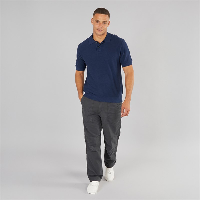 Levi's Mens Knitted Polo Dress Blues