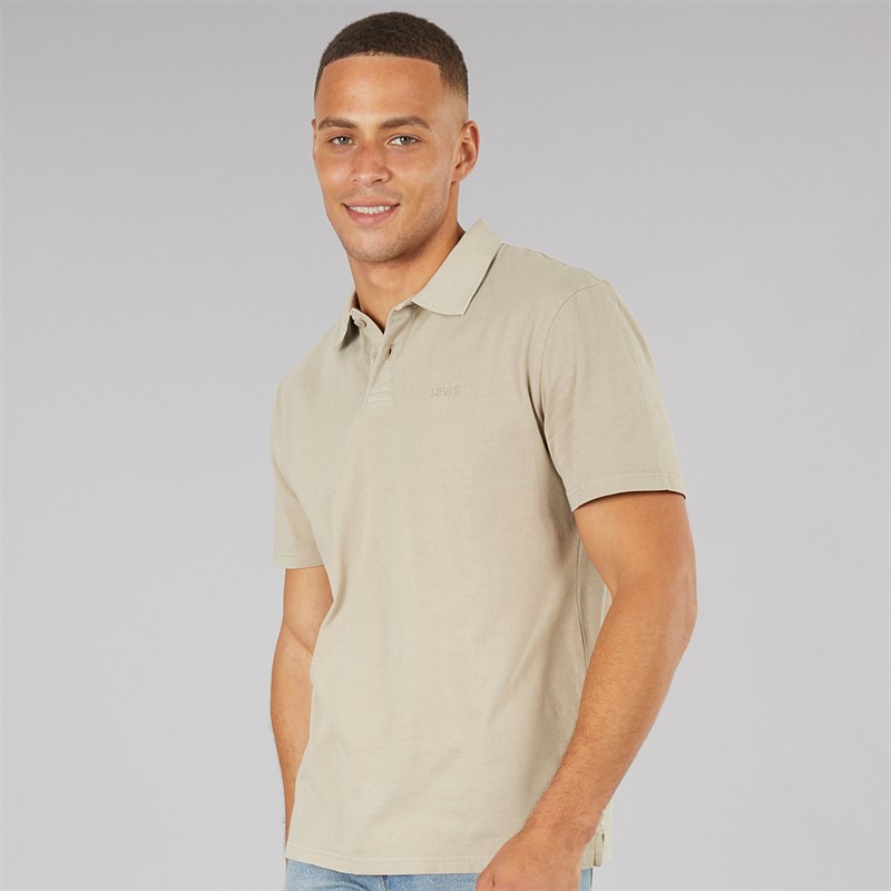 Levi's Mens Authentic Polo Shirt Vintage Khaki
