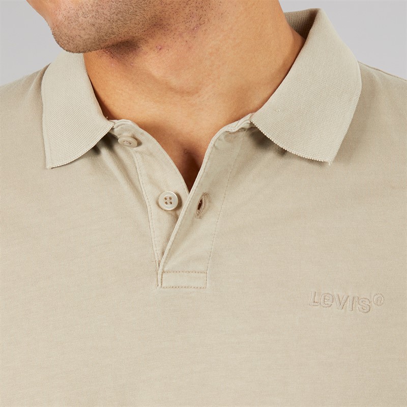 Levi's Mens Authentic Polo Shirt Vintage Khaki