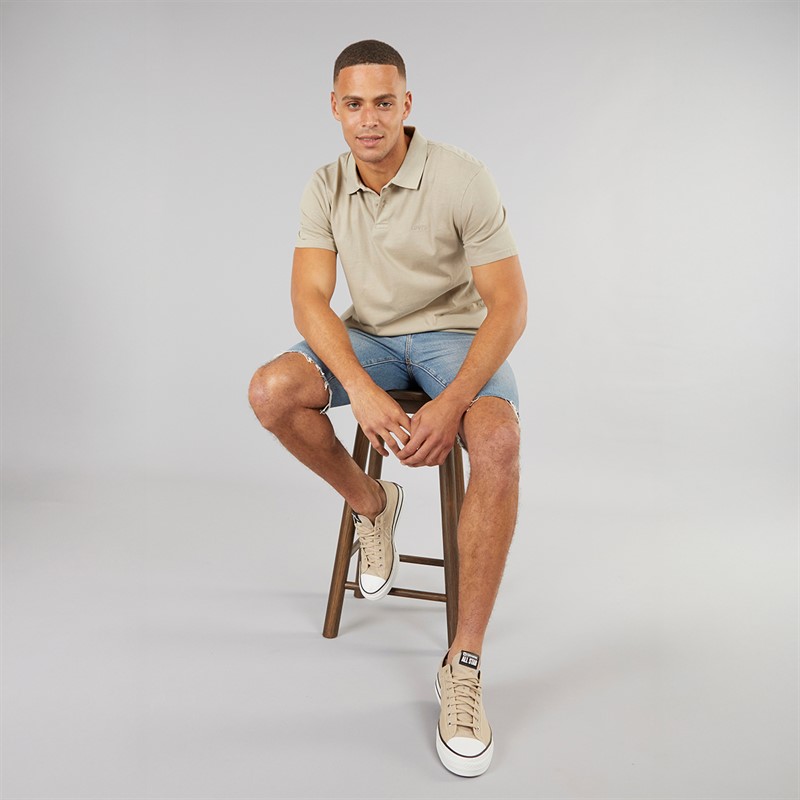 Levi's Mens Authentic Polo Shirt Vintage Khaki