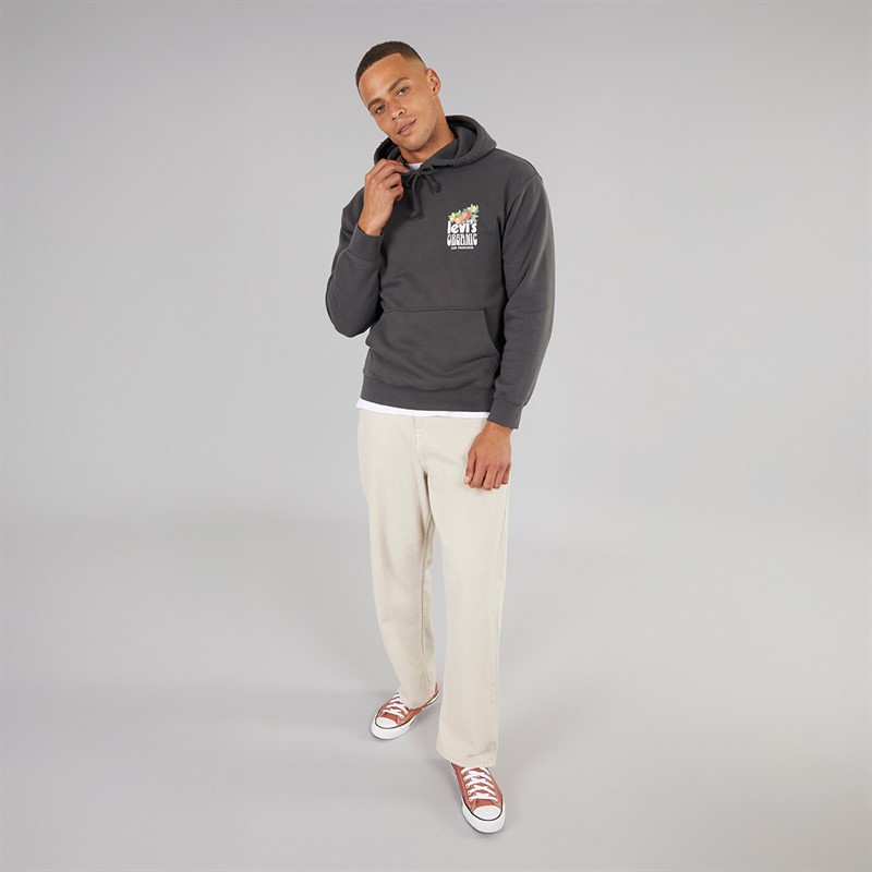Levi's Mens Relaxed Fit Graphic Hoodie Pirate Black