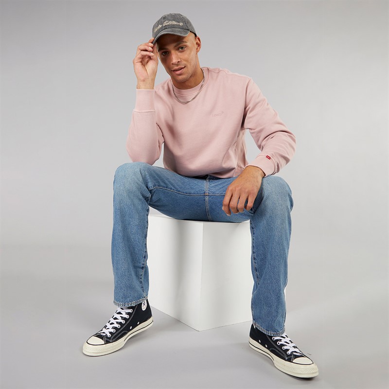 Levi's Mens Authentic Crew Neck Sweatshirt Woodrose