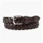 Levi's Mens Leather Braid Belt Batson Brown