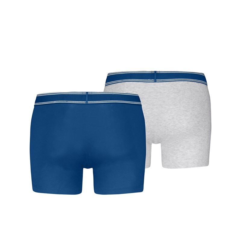Levi's Mens Levis Remastered Two Pack Boxer Briefs Blue Combo