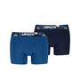 Levi's Mens Levis Flower Waistband Two Pack Boxer Briefs Blue Combo