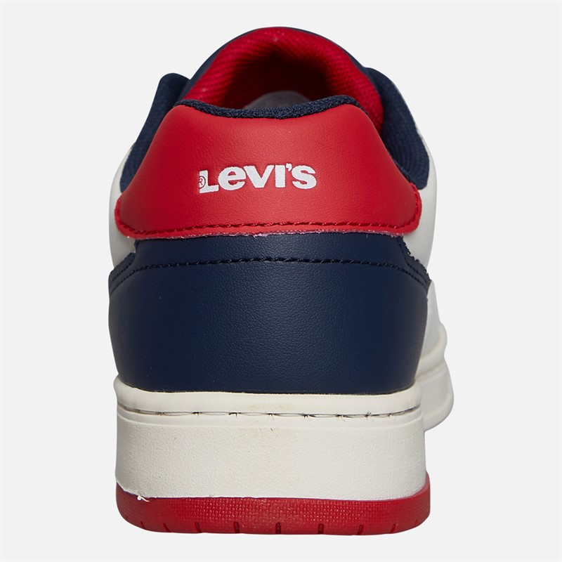 Levi's Junior Kickser Sneaker Off White/Navy 3130 Off White Navy 3130